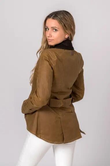 CHAQUETA ENCERADA AMBLE CAMEL 5/5