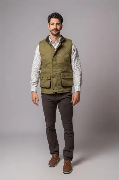 CHALECO TWEED FOREST GREEN 5/5