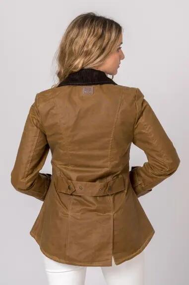 CHAQUETA ENCERADA AMBLE CAMEL 4/5