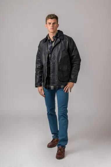 CHAQUETA ENCERADA BURLEY AZUL MARINO 4/5