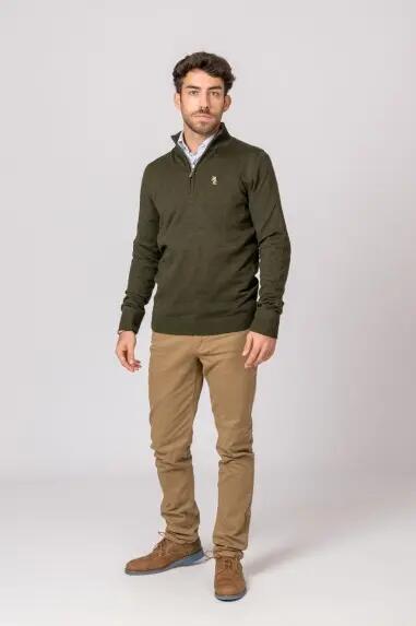 SUETER CUELLO CREMALLERA VERDE 4/5