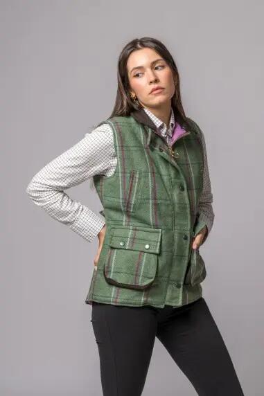 CHALECO TWEED PINK STRIPED 2/5