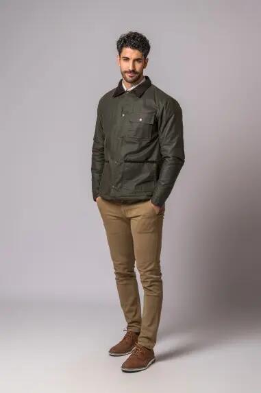 CHAQUETA ENCERADA PATRICK VERDE 5/5