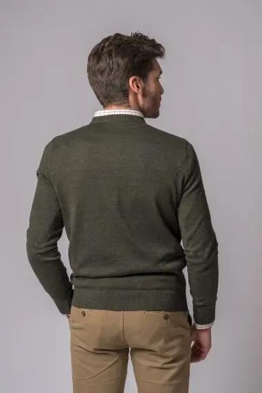 JERSEY CUELLO PICO VERDE KAKI 5/5