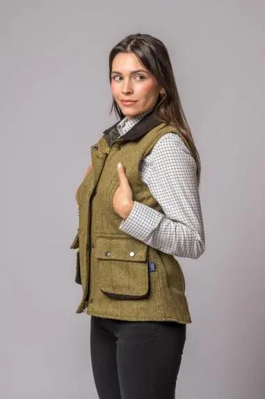 CHALECO TWEED LIGHT SAGE 2/5
