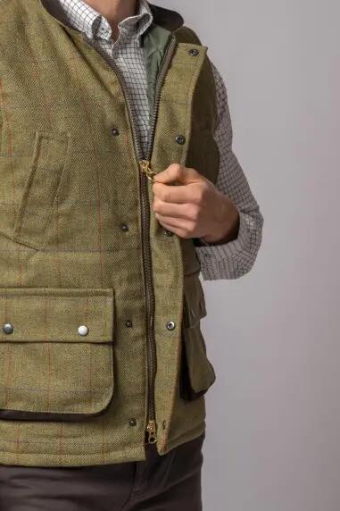 CHALECO TWEED FOREST GREEN 2/5