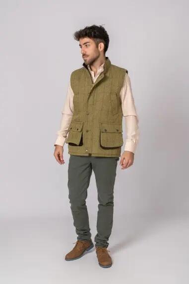 CHALECO TWEED LIGHT SAGE 4/4
