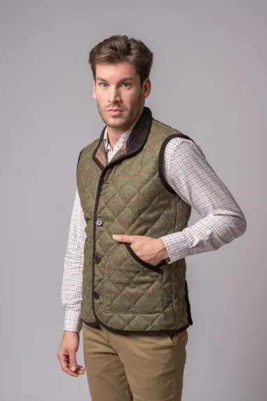 CHALECO TWEED VERDE 1/5