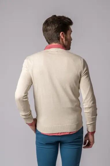 JERSEY CUELLO PICO CREMA 4/4