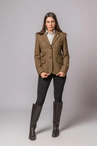 CHAQUETA LANA ESPIGA RAYA ROJA 5/5
