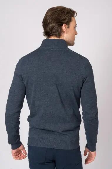 SUETER CUELLO CREMALLERA AZUL MARINO 5/5