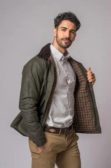 CHAQUETA ENCERADA PATRICK VERDE 2/5