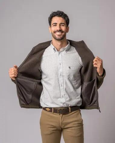 CHAQUETA POLAR ORLEANS CAMEL OLIVE 4/5