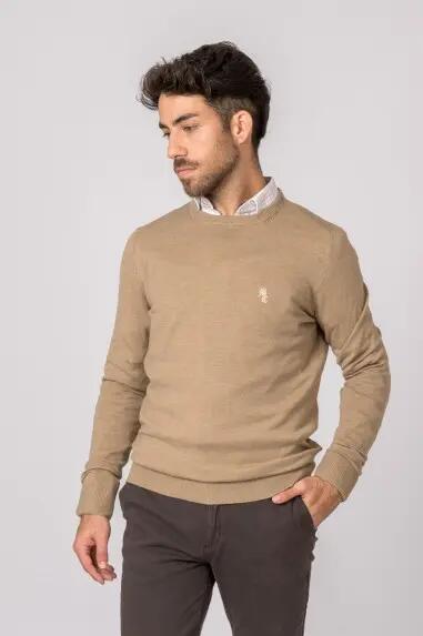 SUETER CUELLO REDONDO MARRÓN 1/5