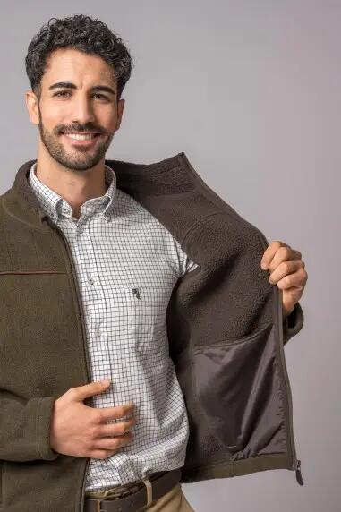 CHAQUETA POLAR ORLEANS CAMEL OLIVE 3/5