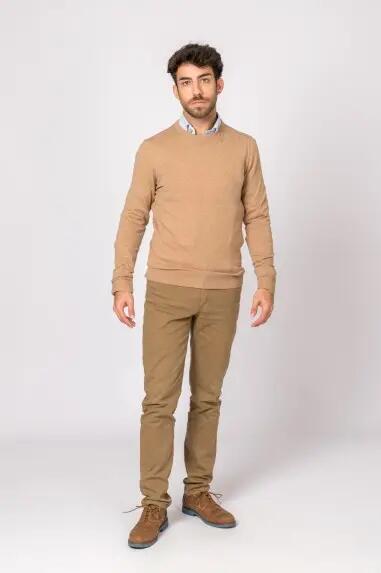 SUETER CUELLO REDONDO CAMEL 2/5