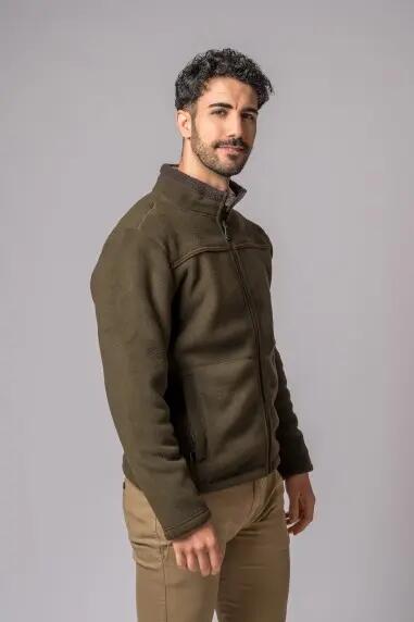 CHAQUETA POLAR ORLEANS CAMEL OLIVE 2/5