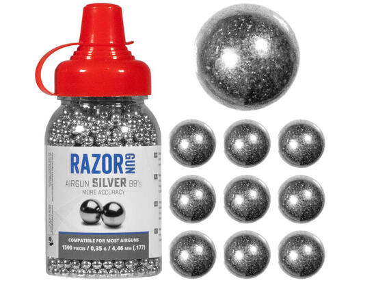 Śrut BBs RazorGun Silver 4,46 mm 1500 szt.