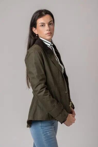 CHAQUETA ENCERADA AMBLE VERDE 4/5