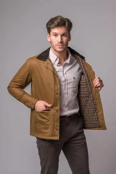 CHAQUETA ENCERADA PATRICK CAMEL 2/5