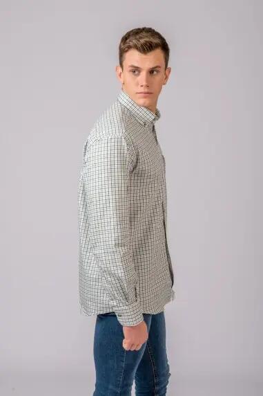 CAMISA CUADROS MARRÓN Y VERDE 5/5