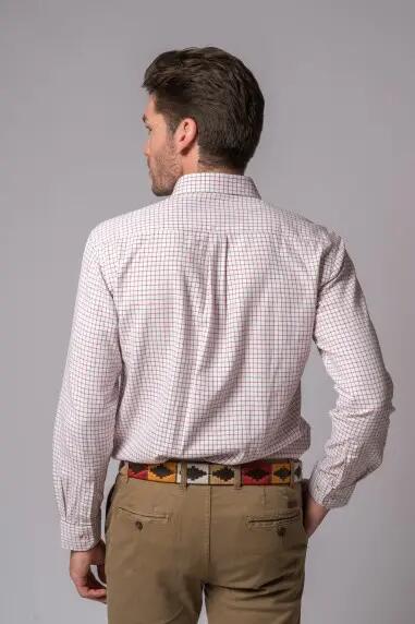 CAMISA CUADROS VERDE Y ROSA 5/5