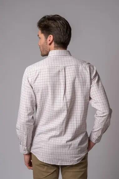 CAMISA CUADROS CAMEL Y MARRÓN 4/5