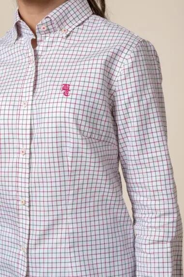 CAMISA CUADROS ROSA Y VERDE 2/4
