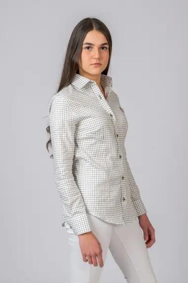 CAMISA CUADROS VERDE Y MARRÓN 2/5