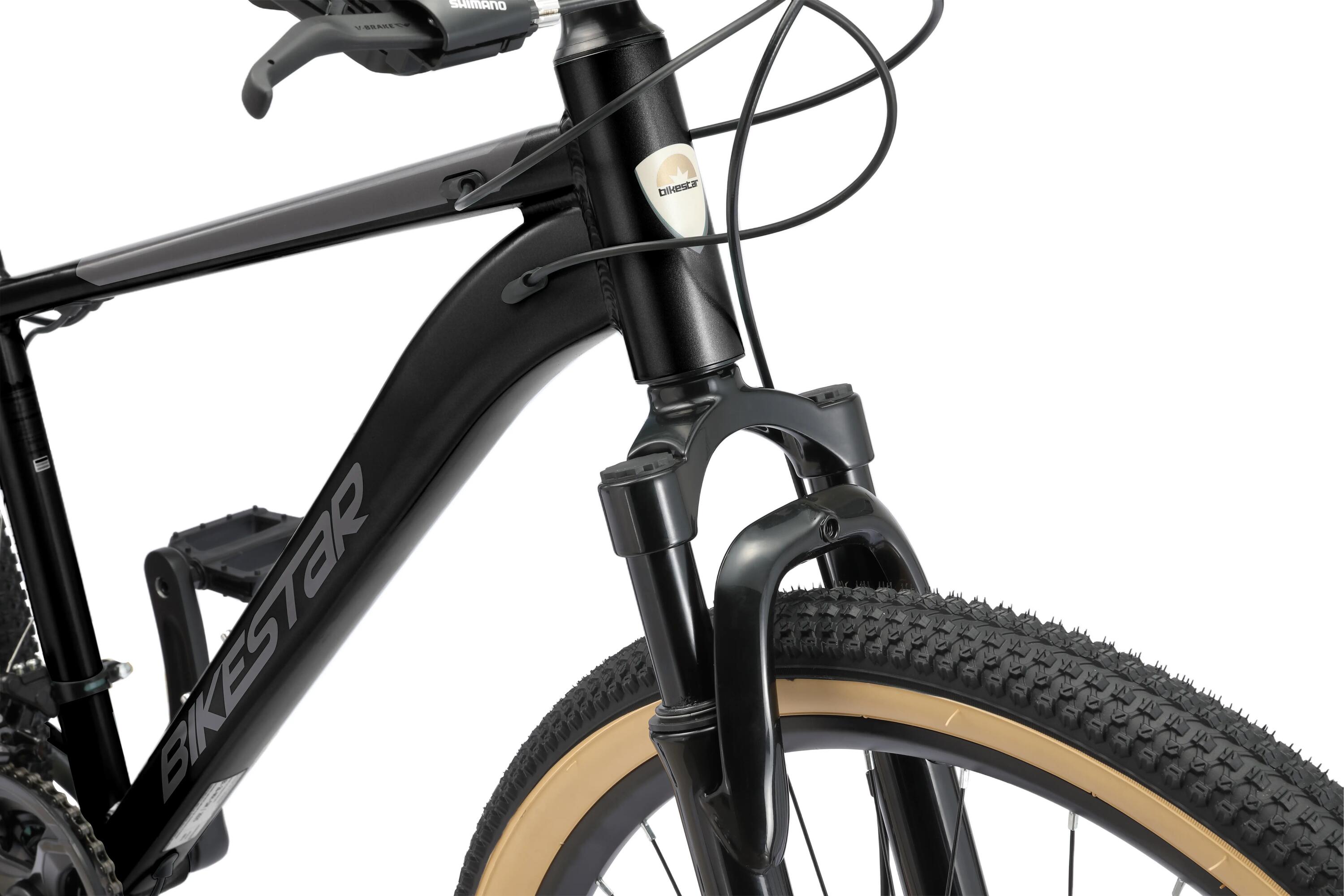 VTT 26" aluminium, semi-rigide, 21 vitesses, frein à disque 8/12