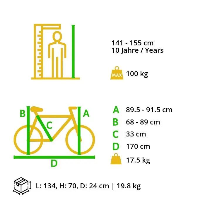 VTT 26" aluminium, semi-rigide, 21 vitesses, frein à disque 12/12