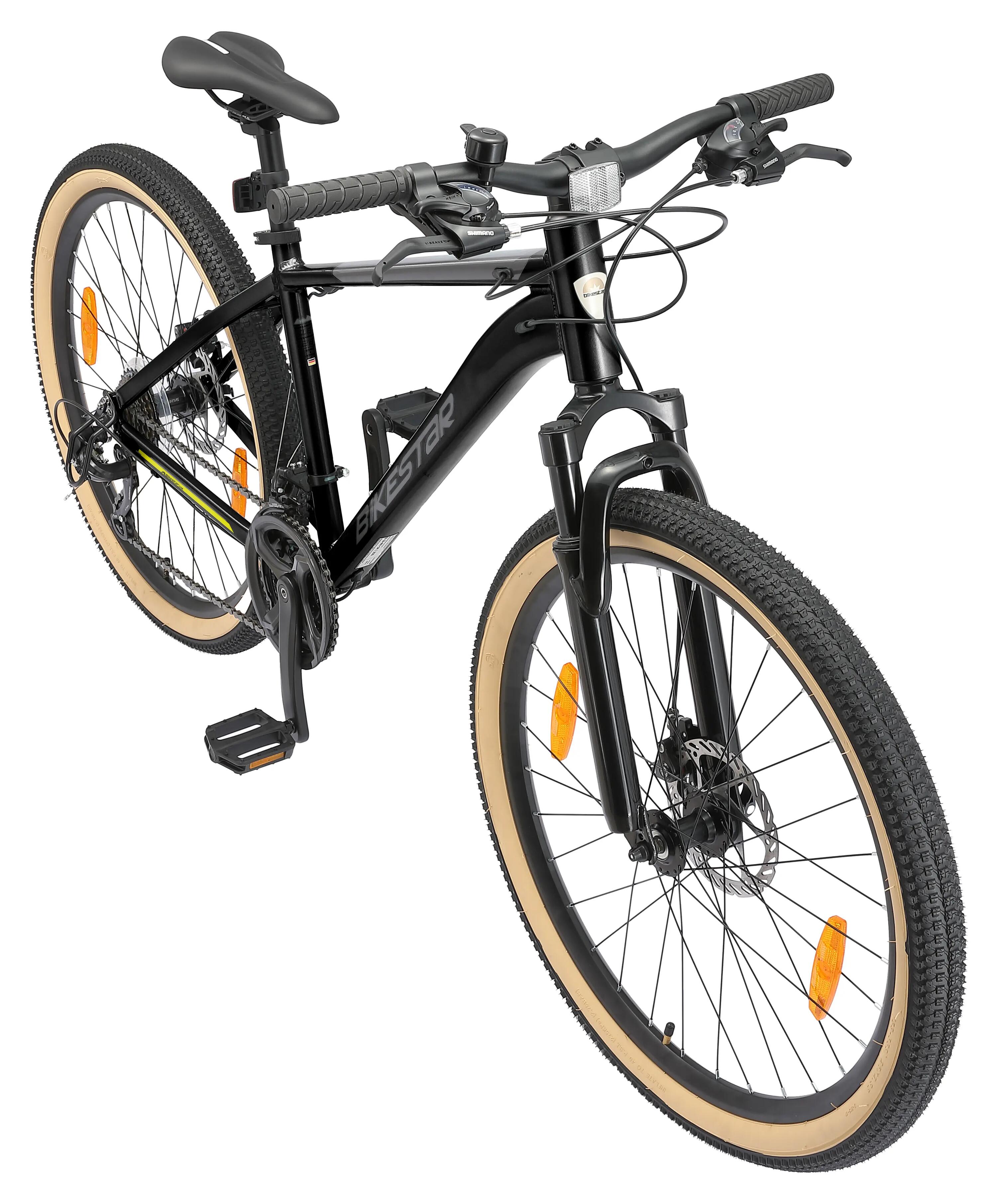 VTT 26" aluminium, semi-rigide, 21 vitesses, frein à disque 11/12