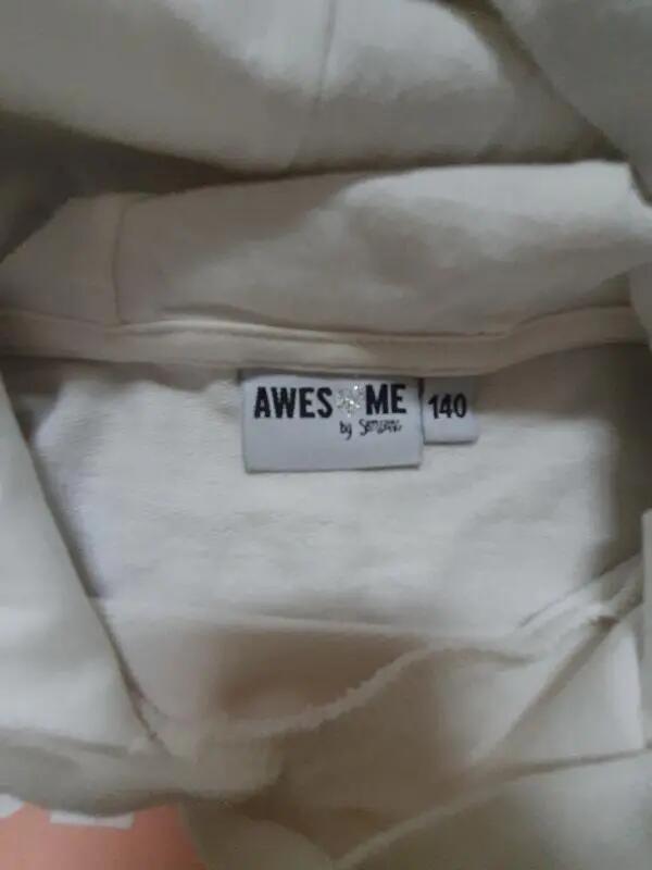 Tussen Particulieren - witte hoodie AweSome maat 140 2/3