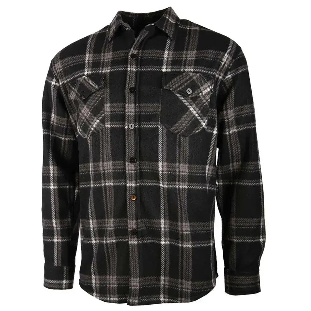 Chemise Polaire Carreaux Treeland Noire - M 2/5