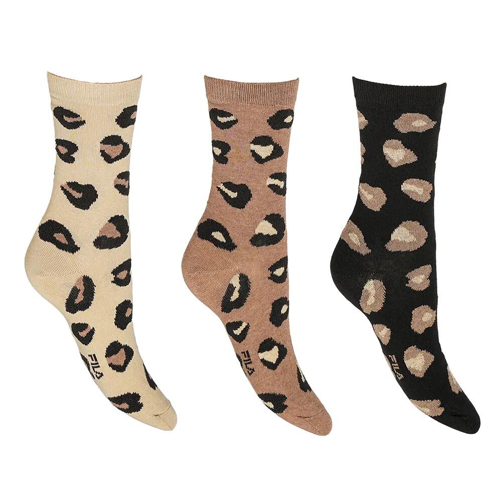 WOMAN LIFESTYLE NORMAL PLAIN SOCKS 3 PACK 3/7