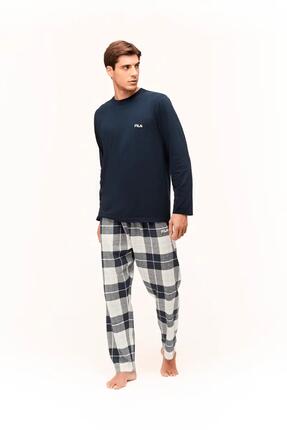 MAN JERSEY TOP FLANNEL PANT LONG PYJAMAS