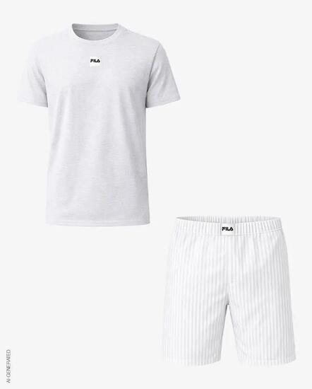 MAN PYJAMAS SHORT SLEEVES T-SHIRT AND SHORT PANTS