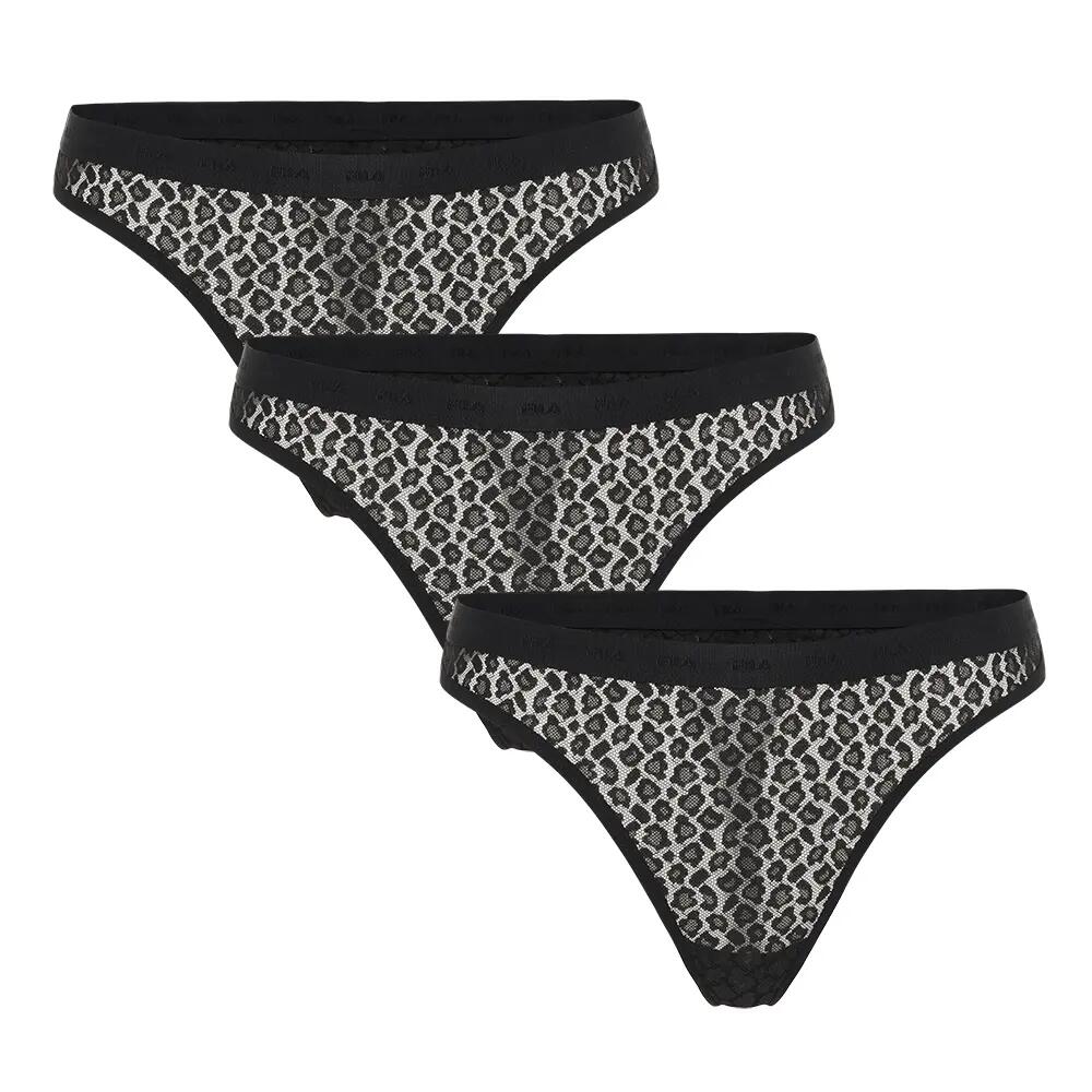 WOMAN STRING ELASTIC WITH LOGO 3P 1/2