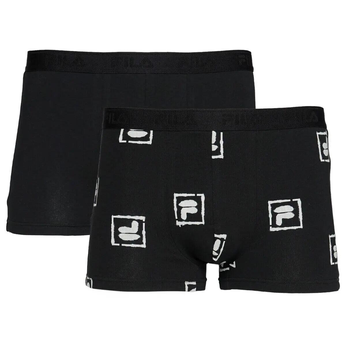 MAN BOXER ELASTIC WITH LOGO PACK OF 2 PIECES 3/7