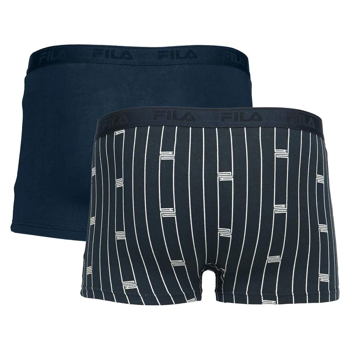 MAN BOXER ELASTIC WITH LOGO PACK OF 2 PIECES 4/7