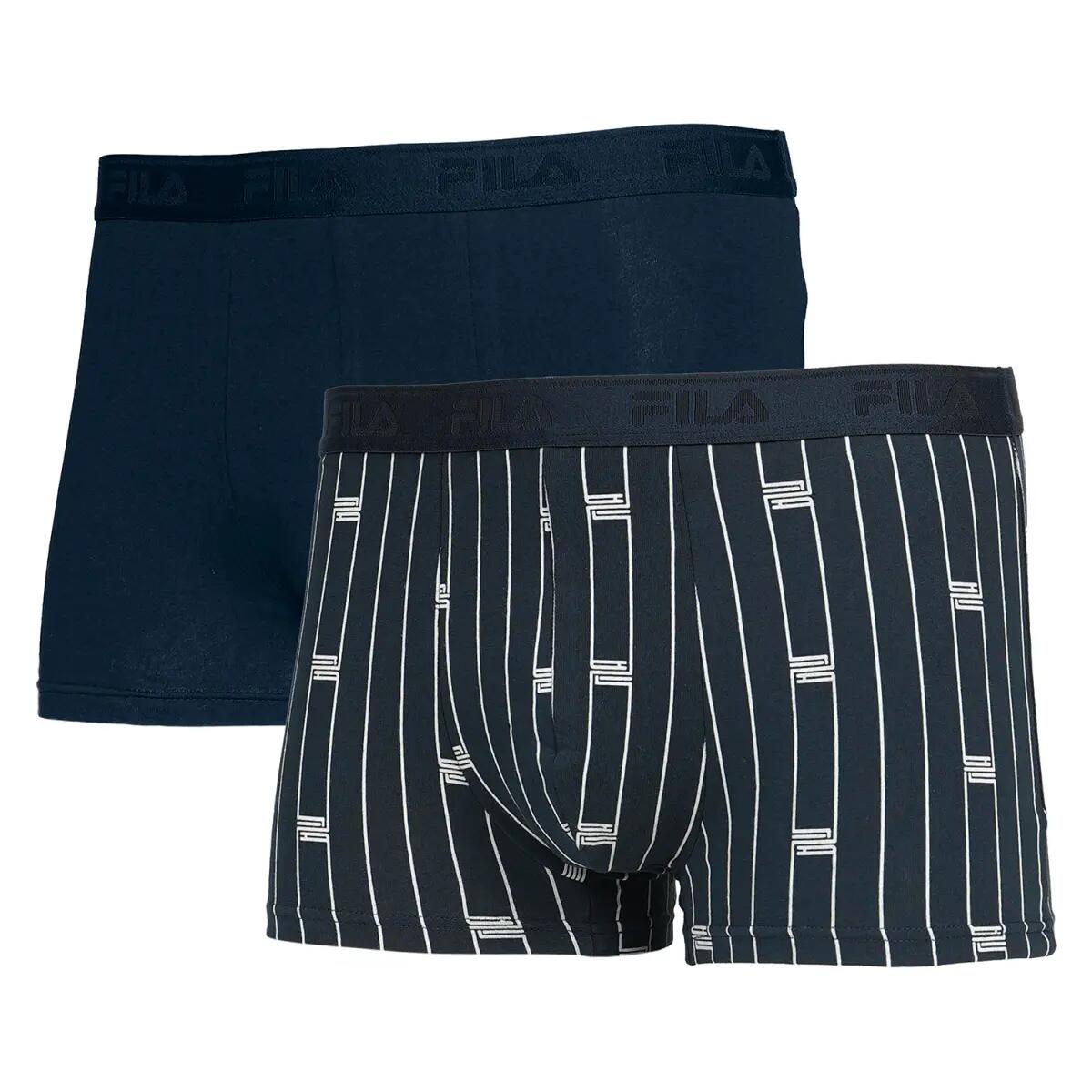 MAN BOXER ELASTIC WITH LOGO PACK OF 2 PIECES 3/7