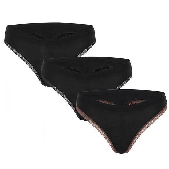WOMAN STRING ELASTIC WITH LOGO PACK OF 3 PIECES