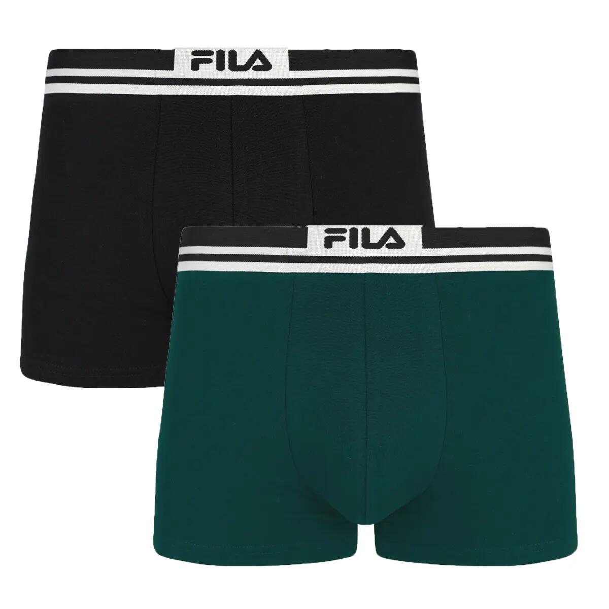 MAN BOXER ELASTIC WITH LOGO 2 PIECES PER PACK 1/7