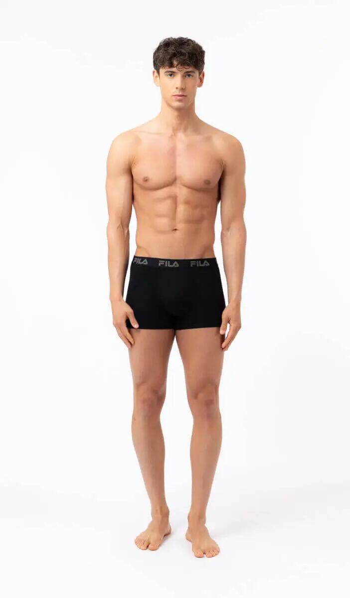 MAN BOXER ELASTIC WITH LOGO PACK OF 2 PIECES 3/7