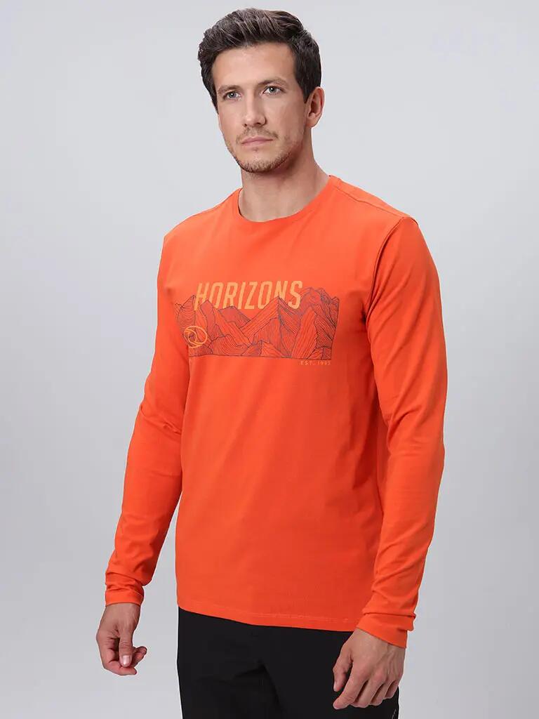 T-shirt męski Loap Alvar Pomarańczowy Pomarańczowy 2xl 3/5