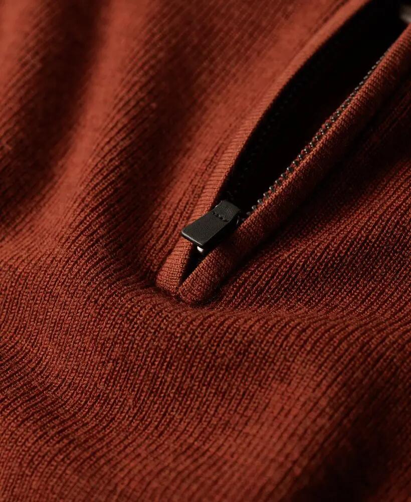 Trui van merinoswol met halve rits Superdry 5/6