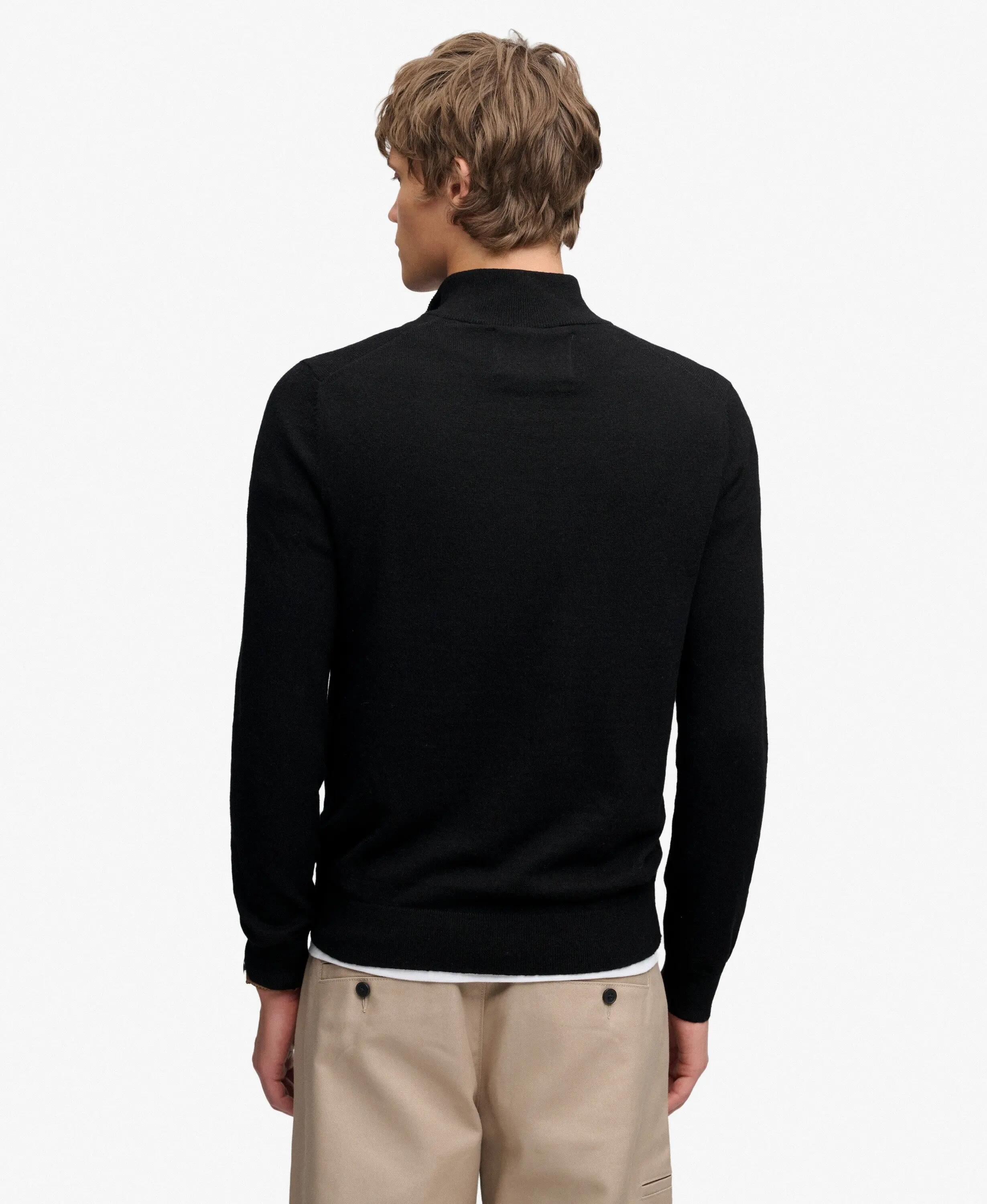 Pull com meio zipper em lã misturada leve Superdry Essential 5/7