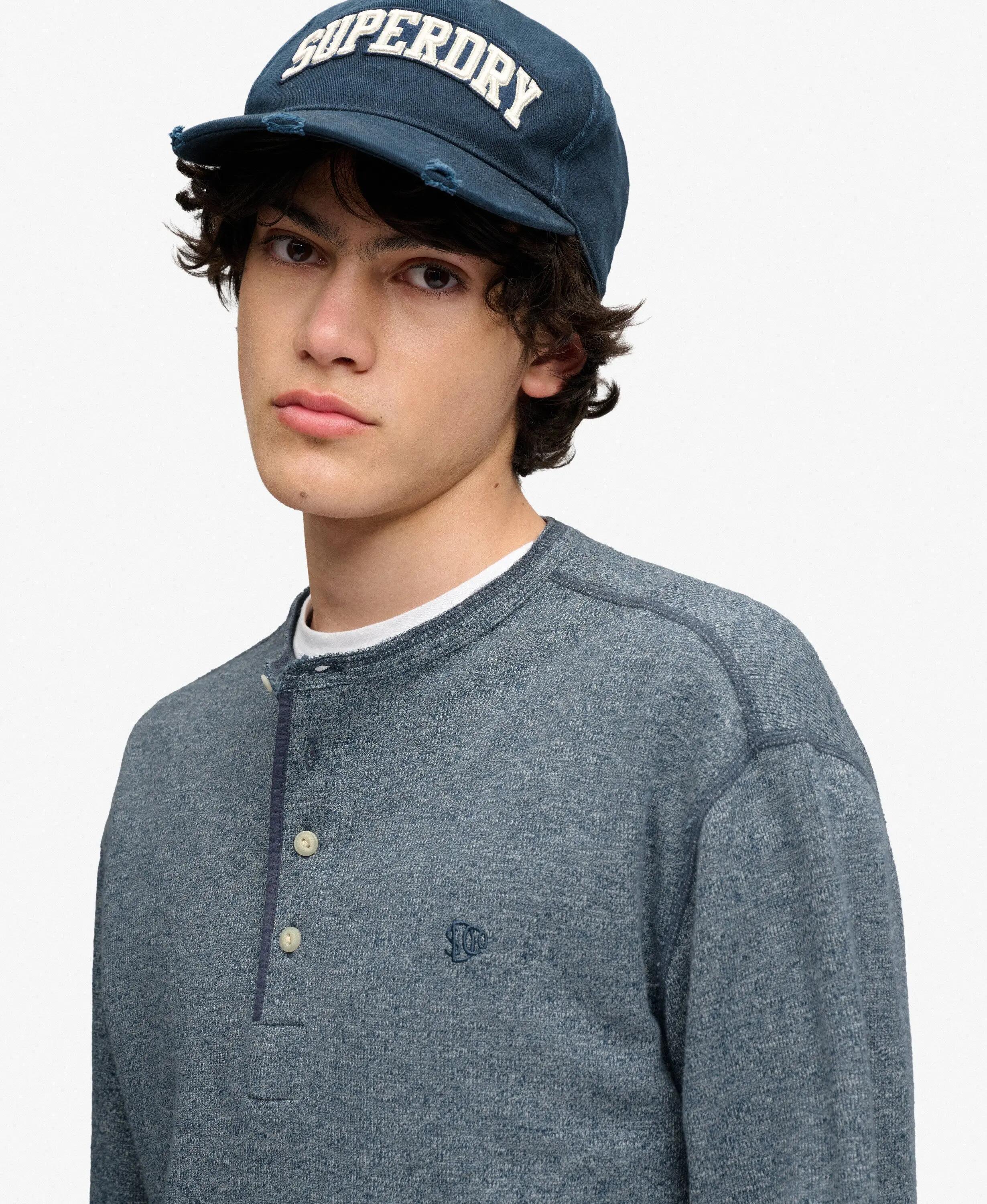 Maglietta a manica lunga Superdry Slub Waffle Grandad 4/6