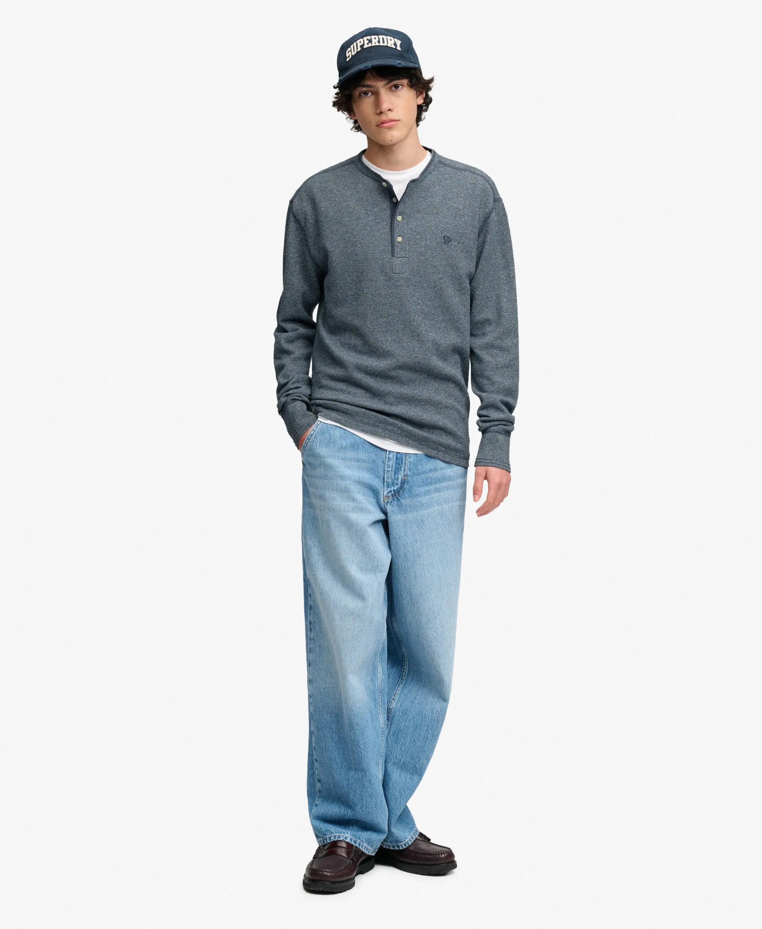 Maglietta a manica lunga Superdry Slub Waffle Grandad 3/6