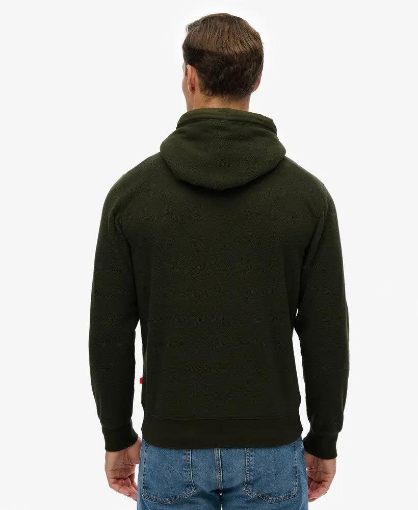 Felpa con cappuccio in micropile logo Superdry 5/7